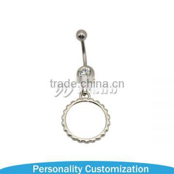 Cheap Unique Cute Sublimation Hypoallergenic Nickel Free Pregnancy Dangle Hanging Belly Button Rings