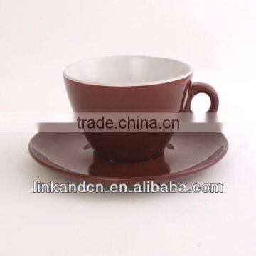 hot sale!!! 150ml lovely ceramic decals with saucer