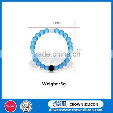 Silicone Bead Bracelet/silicone Bracelet/silicone Ball Bracelet photo-2