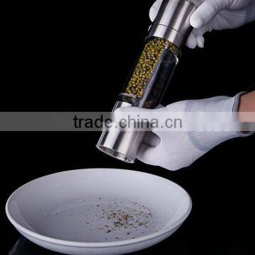 CY181 New Multifunctional Manual Stainless Steel Pepper Mill Grinder With Two Storage Container photo-5