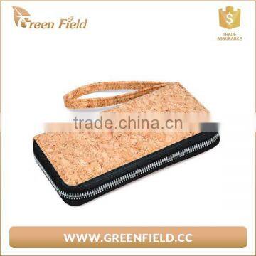 Eco Friendly Wood Wallet Vegan Light Brown Cork Large Mens Wallets photo-2