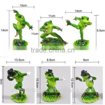 Creative Singer Resin Yoga Frog Figurine photo-2