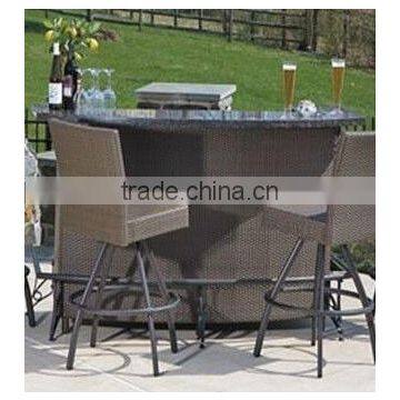 balcony Outdoor Furniture Leisure Rattan Bar Set