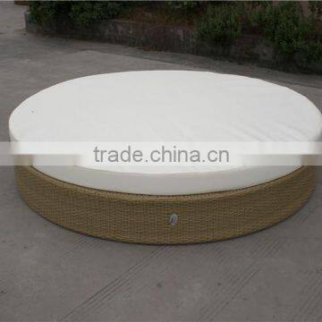 Cheap outdoor rattan round bed