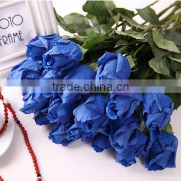 45cm Artificial Satin Rose Flower photo-2