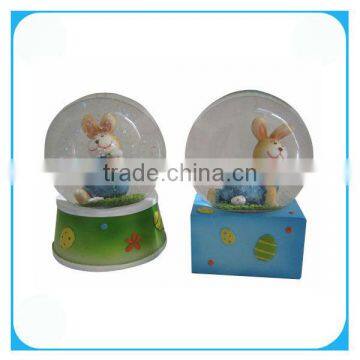 Easter rabbit water globe souvenirs