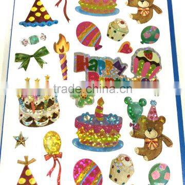 Celebration Laser Sticker, Birthday Laser Sticker, Birthday Sticker for Kids photo-3