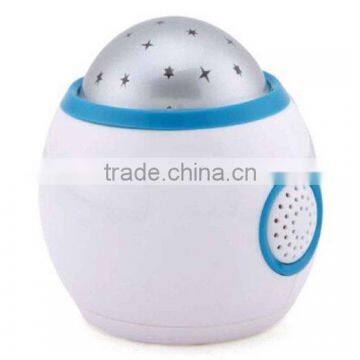 2016 New Children Room Sky Star Night Light Projector Alarm Clock With Sleeping Music and Thermometer photo-2