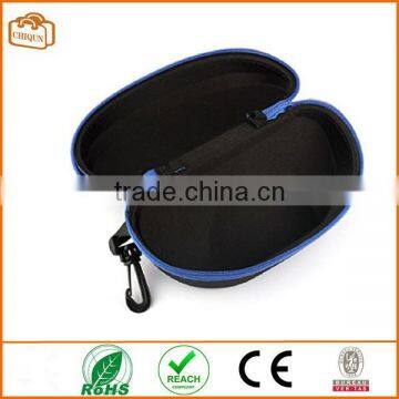 Fashion Portable Carabiner Eye Glasses Sunglasses Hard Case Protector Box (Blue) photo-2