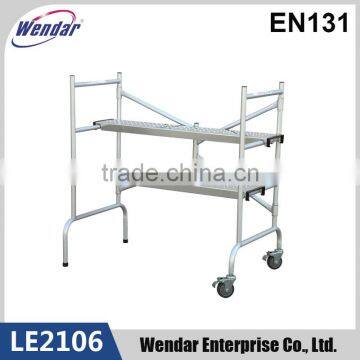 4'' Steel Mini Folding Mobile Scaffold work platform