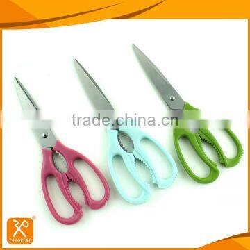 FDA best plastic handle with bottle opener kitchen scissors