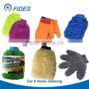 Customized Microfiber Wash Mitt , Chenille Mitt, Microfiber Car Wash Mitt