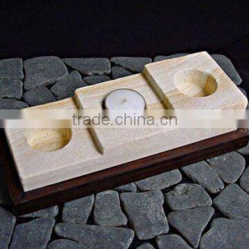 STONE CANDLE HOLDER photo-1