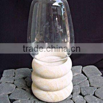 STONE CANDLE HOLDER