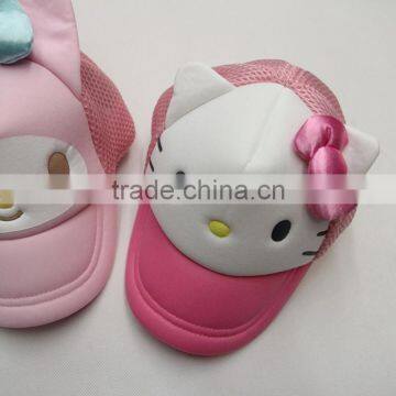Hello Kitty Trucker Baby Hat Mesh Cap With Ears For Children photo-3