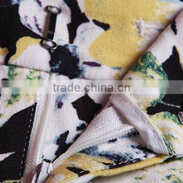 High Quality Ladies Casual Pants Fashion Best Price Fit Short Floral Printed Cotton Pants photo-4