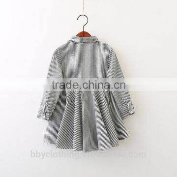 2017 Autumn Spring Girl Child Dress Gingham Dress With 8 Years Girl Dress Design photo-2