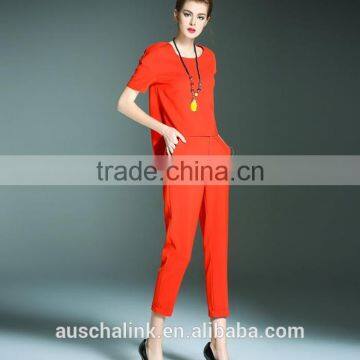 New Model Ladies Red Fashion Office Pants Customized Factory Price photo-3