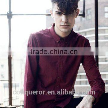 Fashion Slim Fit 100%cotton Custom Men Shirt (20160124) photo-3