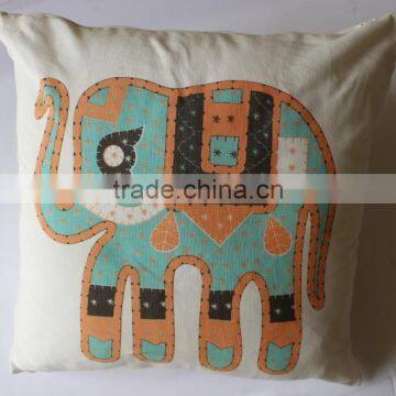 Applique cushion cover