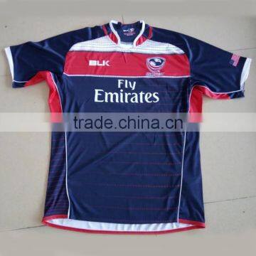 Specialized 100% Polyester Made Sublimation Custom Rugby Jersey photo-3