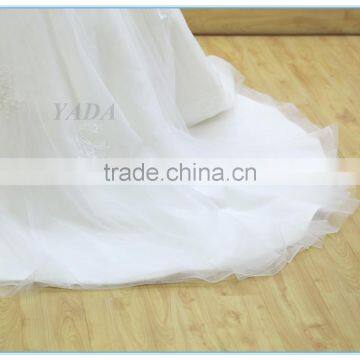 Backless Embroidery Lace Sweetheart Wedding Dress Bridal photo-6