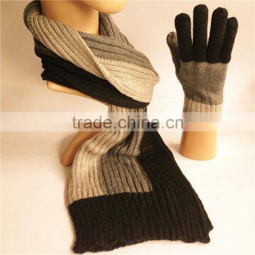 majored factory produce new wholesale acrylic and wool winter knitted scarf men