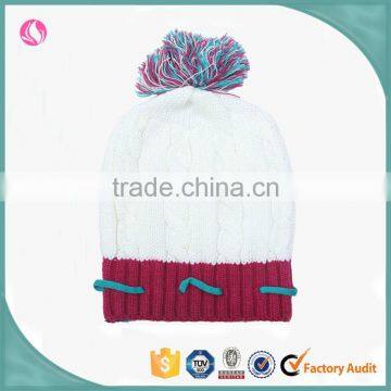 2017 Winter Ladies Fashion Clothing Winter Beanies Knitted Custom Beanie Hat