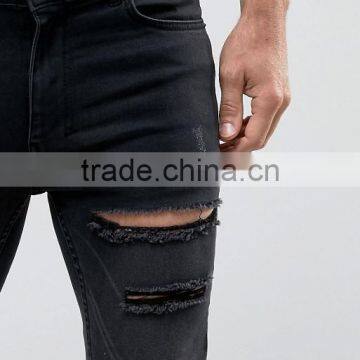 Hot Sale Mens Jeans 2017 Fashion Skinny Denim Jeans Rips Jeans Custom photo-3