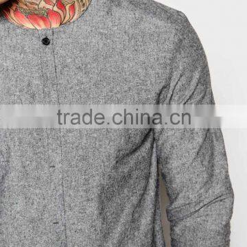 2016 New Design Collarless Shirt for Man photo-3