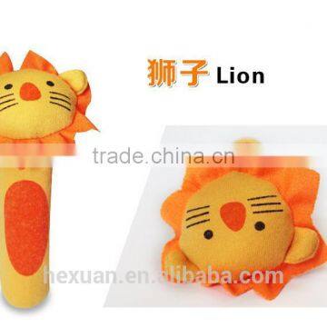 Soft Baby Kid Toy Ring Bell BB Baby Plush Rattle Squeaker Early Educational Doll Rod 0M+ Cute Cartoon Animal Musical Plush Toy photo-5