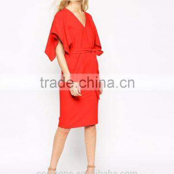 2015 Kimono Sleeve Plus Size Women Clothing Dresses for Women photo-2