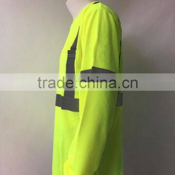 Men's Long Sleeve Heat-transfer Printing Warning T-shirt photo-4