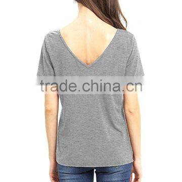Women's Summer Tops Bandage V-Neck Casual Girls Tees T Shirt photo-6