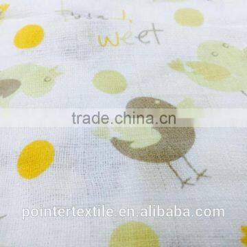 Double Cotton Gentle Muslin Gauze for Baby 21s/32s/40s Printed/ Grey Muslin Gauze Double Layers photo-4