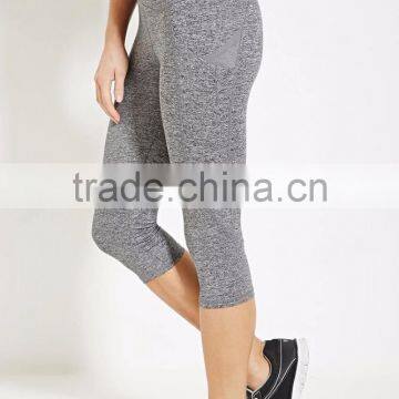 Guangzhou Shandao Factory Manufacture Cheap Wholesale 95% Cotton 5% Spandex Women's 3/4 Gym Pants photo-2