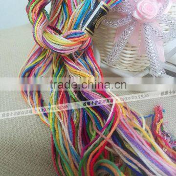 multi colors cotton thread 100% Cotton 8m DMC color crochet floss bracelets thread