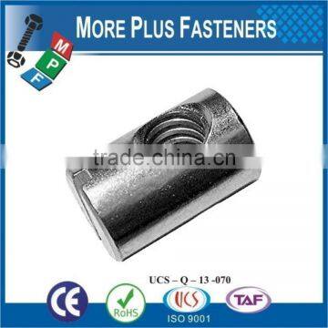 Made in Taiwan Black Phosphate Solid Brass Zinc Plated Off Cross Dowels Barrel Furniture Nut photo-6