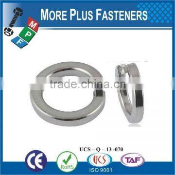 Made in Taiwan Bright Blue Zinc Stainless Steel Spring Standard Medium Split Lock Washer photo-4