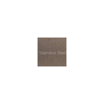 201,316 No.4 Bronze Satin Finish Stainless Steel Plate, Colored Mental Decorative Sheet