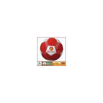 Durable small indoor PVC red and white soccer ball size 5 official soccer football