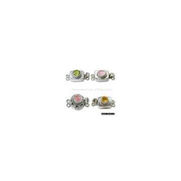 Sell Unique Sterling Silver Clasp with Gemstone Beads