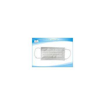 Breathable Non-Woven Earloop Disposable Face Mask 3ply , 17.5x9.5cm