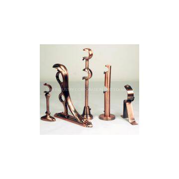 Single Curtain Rod Bracket, Curtain Rod Bracket Extenders, Ceiling Curtain Bracket, Brushed Nickel Curtain Rod Bracket