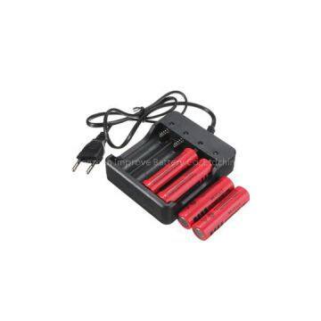 Battery Charger With Short Circuit Protection For 4X 18650 Lithium-ion Rechargeable Battery