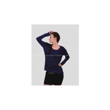 women\\\'s black crew/ boat neck merino wool base t-shirt/sweater