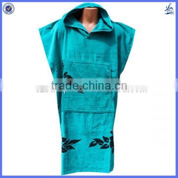 Best quality cusotm design hooded poncho towel adult manufacturer