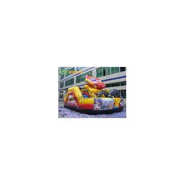 Promotion Commercial Small Cartoon Car Inflatable Slide For Outdoor Entertainment