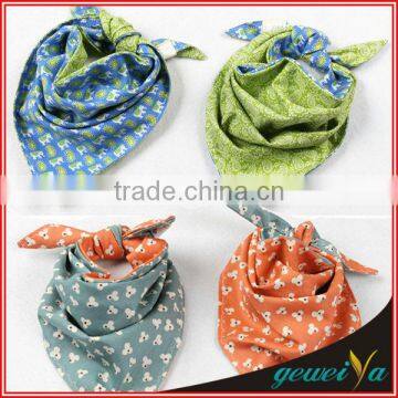 Green Cotton Printed Multifunction Baby Hair Accessories