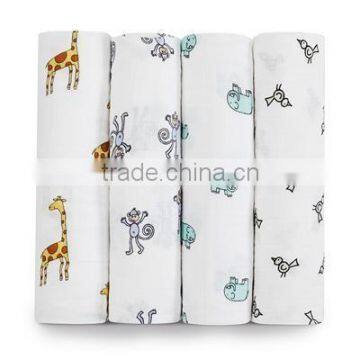 Hot Selling!!!China Manufacturer Double layers muslin baby breathable swaddle blanket